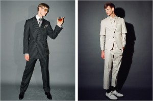 Tom Ford on the left / Thom Browne on the right