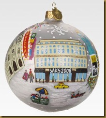 saks ornament 2009